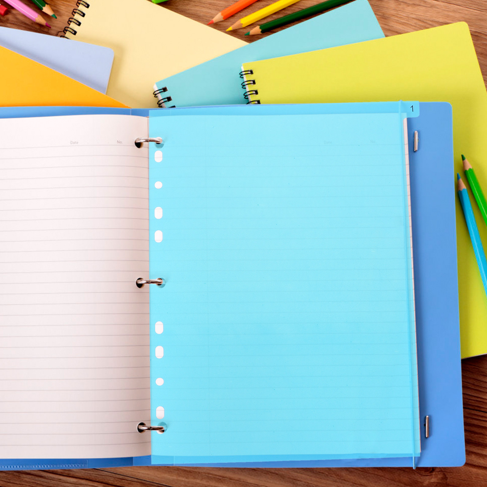 5Pcs Binder Dividers Colorful  - огляд і ціна Tab Divider A4