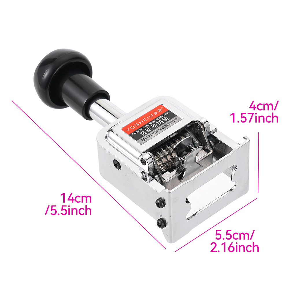 7 Digit Automatic Numbering Ma - огляд і ціна Rubber Date Stamp