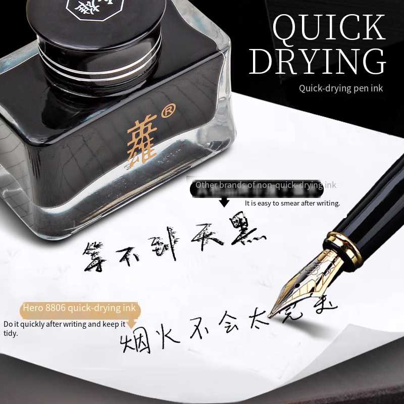 Hero 8806 Black Fountain Pen I - огляд і ціна Fountain Pen Bottled Ink