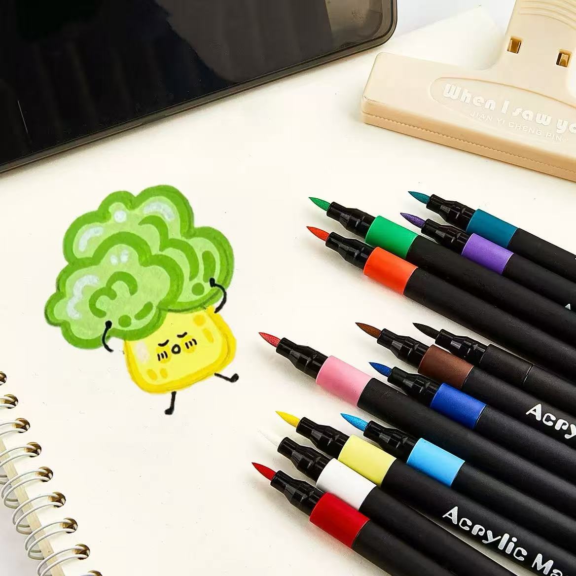 12/24/36pcs Soft Brush Tip Acr - огляд і ціна Copic Marker Classic